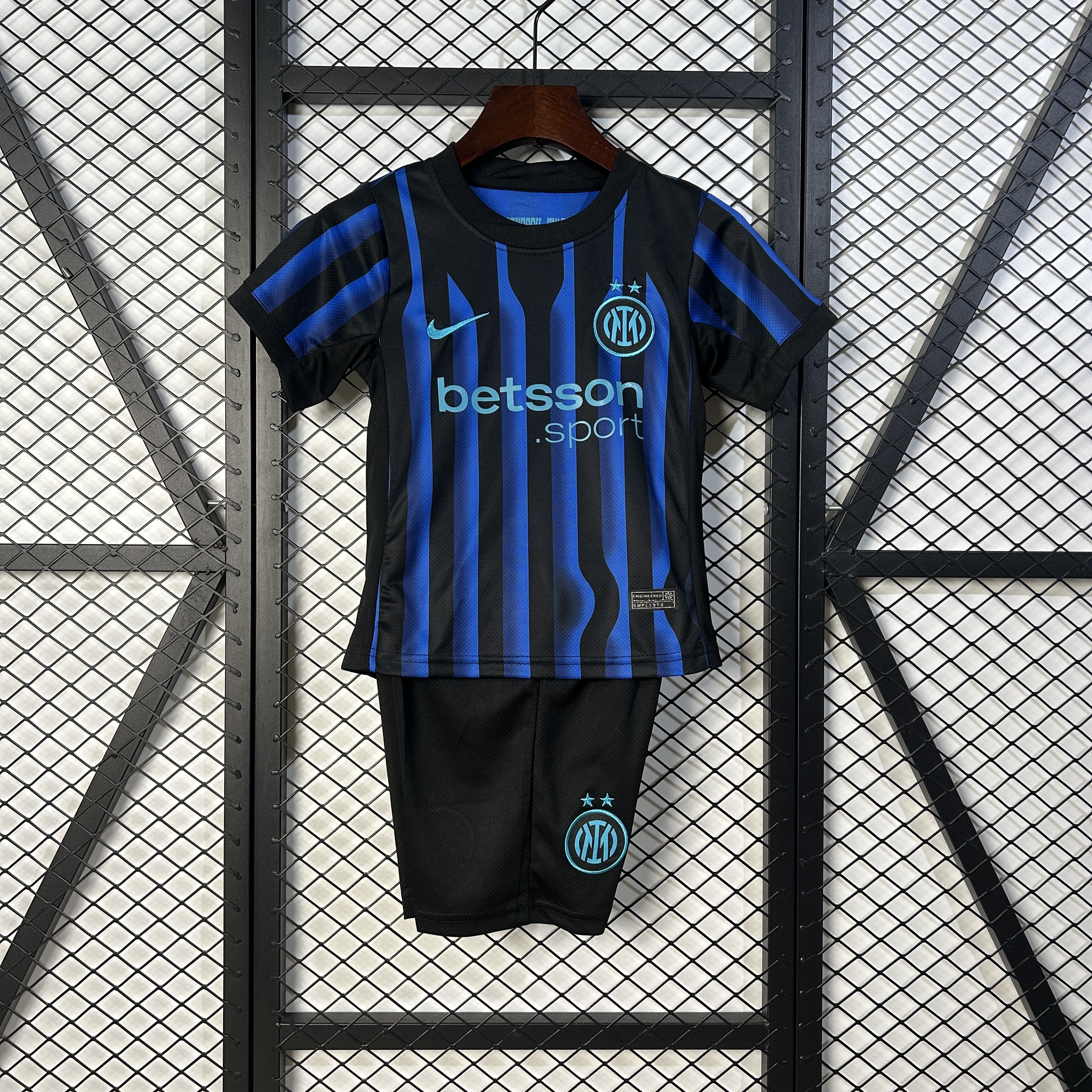 Inter Milan Soccer Jersey Home Kids Kit Jerseys+Shorts 2025/26 - Ujersey NHL