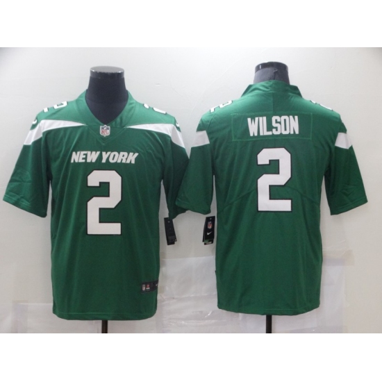 Men's New York Jets #2 Zach Wilson Nike Gotham Green 2021 Draft First Round Pick Leopard Jersey - Ujersey