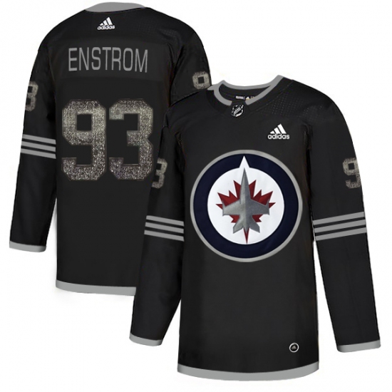Men's Adidas Winnipeg Jets #93 Toby Enstrom Black Authentic Classic Stitched NHL Jersey - Ujersey