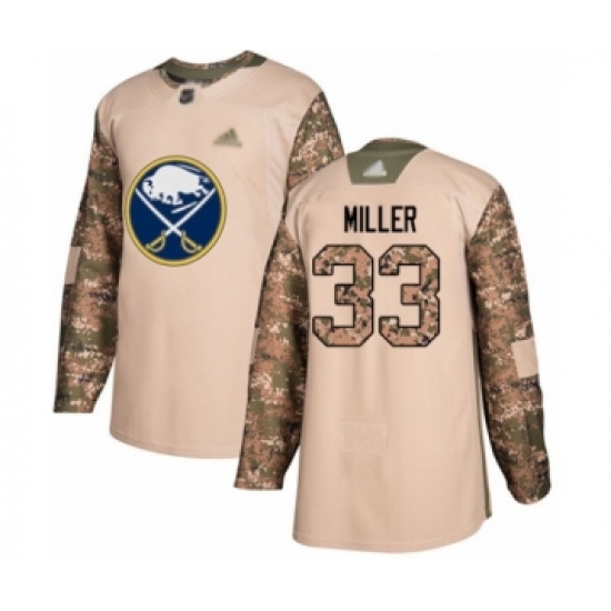 Youth Buffalo Sabres #33 Colin Miller Authentic Camo Veterans Day Practice Hockey Jersey - Ujersey