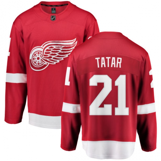 Men's Detroit Red Wings #21 Tomas Tatar Fanatics Branded Red Home Breakaway NHL Jersey - Ujersey