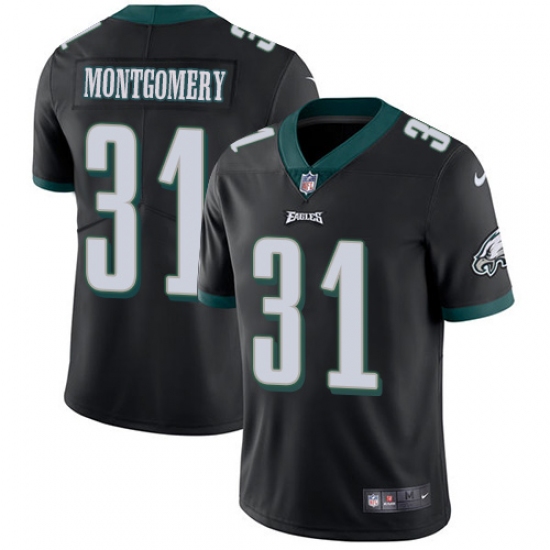 Youth Nike Philadelphia Eagles #31 Wilbert Montgomery Black Alternate Vapor Untouchable Limited Player NFL Jersey - Ujersey