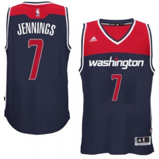 adidas Washington Wizards #7 Brandon Jennings Navy Blue Swingman Alternate Jersey - Ujersey