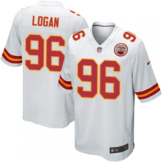 Men's Nike Kansas City Chiefs #96 Bennie Logan Game White NFL Jersey - Ujersey