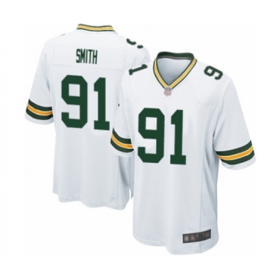 Men's Green Bay Packers #91 Preston Smith Game White Football Jersey - Ujersey