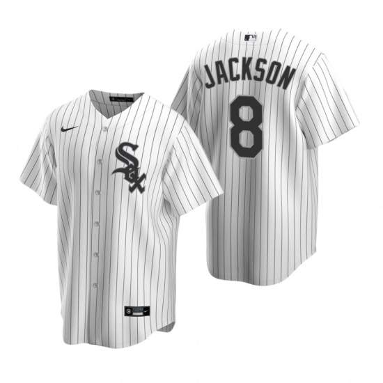 Men's Nike Chicago White Sox #8 Bo Jackson White Home Stitched Baseball Jersey - Ujersey