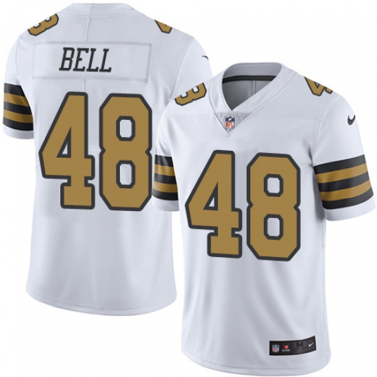 Youth Nike New Orleans Saints #48 Vonn Bell Limited White Rush Vapor Untouchable NFL Jersey - Ujersey