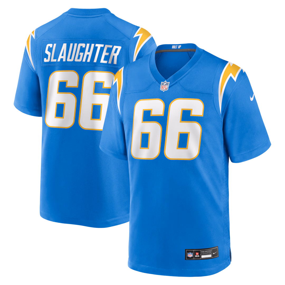 Men's Los Angeles Chargers Jake Slaughter Nike Powder Blue Team Game Jersey