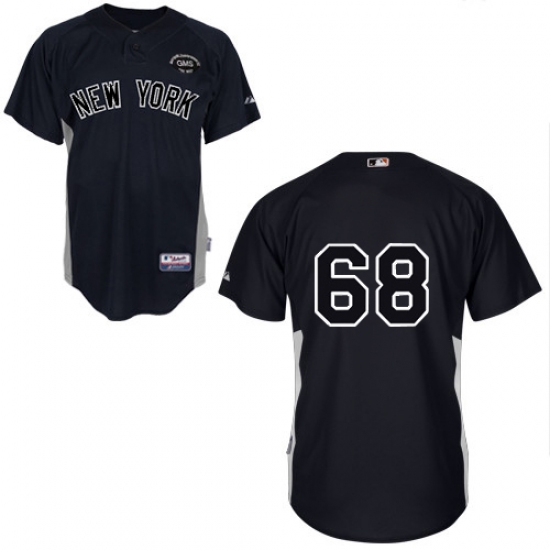 Men's Majestic New York Yankees #68 Dellin Betances Replica Black GMS 