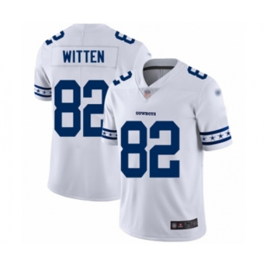 Men's Dallas Cowboys #82 Jason Witten White Team Logo Fashion Limited Football Jersey - Ujersey