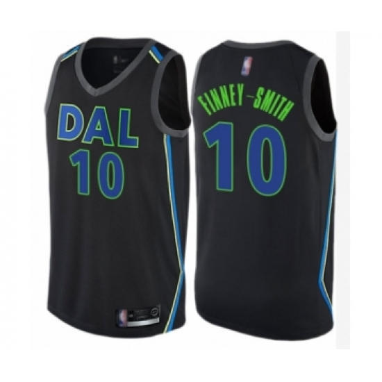 Men's Dallas Mavericks #10 Dorian Finney-Smith Authentic Black Basketball Jersey - City Edition - Ujersey