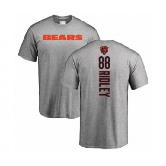 Football Chicago Bears #88 Riley Ridley Ash Backer T-Shirt - Ujersey