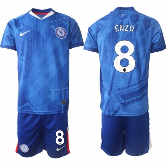 Men Chelsea 2026 Soccer Jerseys Blue #8 ENZO