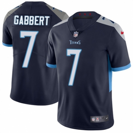 Youth Nike Tennessee Titans #7 Blaine Gabbert Navy Blue Team Color Vapor Untouchable Elite Player NFL Jersey - Ujersey
