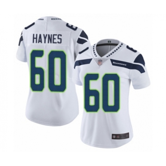 Women's Seattle Seahawks #60 Phil Haynes White Vapor Untouchable Limited Player Football Jersey - Ujersey