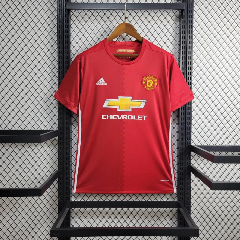 Manchester United Retro Home Football Jersey Shirt 2016/17 - Ujersey NHL
