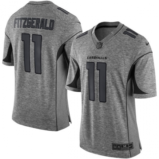Men's Nike Arizona Cardinals #11 Larry Fitzgerald Limited Gray Gridiron NFL Jersey - Ujersey