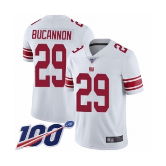 Men's New York Giants #29 Deone Bucannon White Vapor Untouchable Limited Player 100th Season Football Jersey - Ujersey