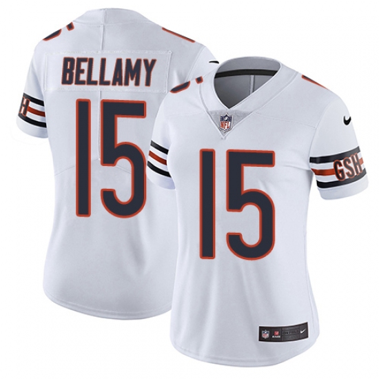 Women's Nike Chicago Bears #15 Josh Bellamy White Vapor Untouchable Limited Player NFL Jersey - Ujersey