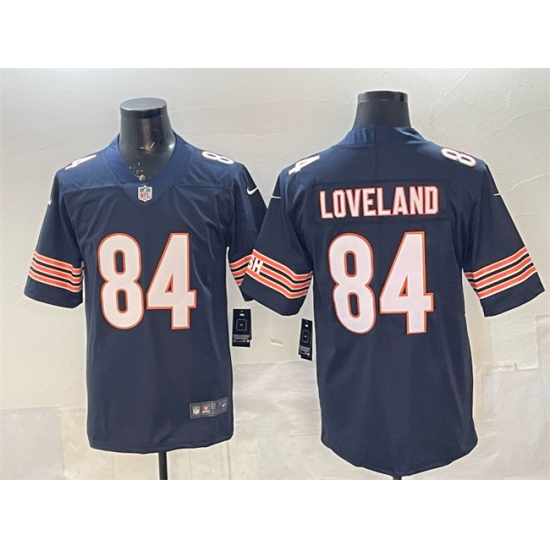 Men's Chicago Bears #84 Colston Loveland Navy Vapor Untouchable Football Stitched Jersey - Ujersey