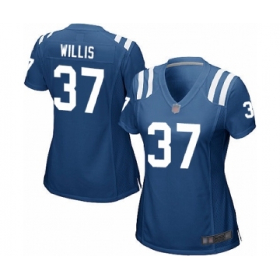 Women's Indianapolis Colts #37 Khari Willis Game Royal Blue Team Color Football Jersey - Ujersey