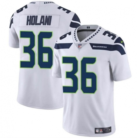 Youth Seattle Seahawks #36 George Holani White Vapor Limited Stitched Football Jersey - Ujersey