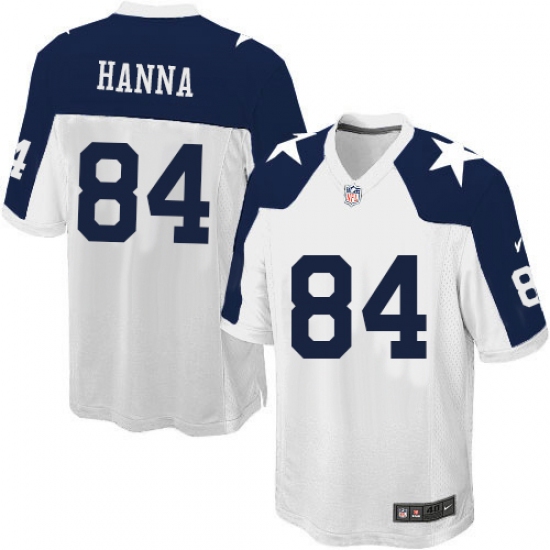Men's Nike Dallas Cowboys #84 James Hanna Game White Throwback Alternate NFL Jersey - Ujersey