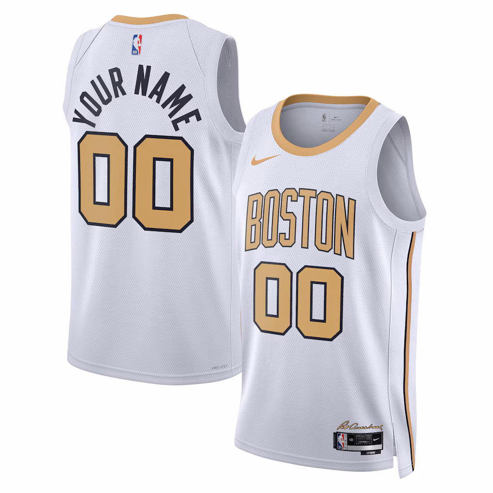 Unisex Boston Celtics Nike White 2025/26 City Edition Swingman Custom Jersey - Ujersey NHL