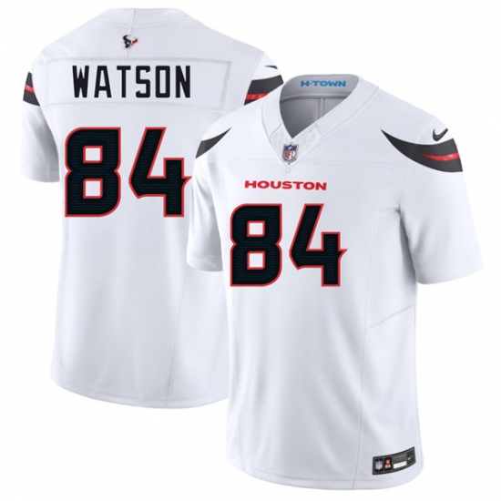 Men's Houston Texans #84 Justin Watson White 2025 F.U.S.E. Vapor Limited Football Stitched Jersey - Ujersey