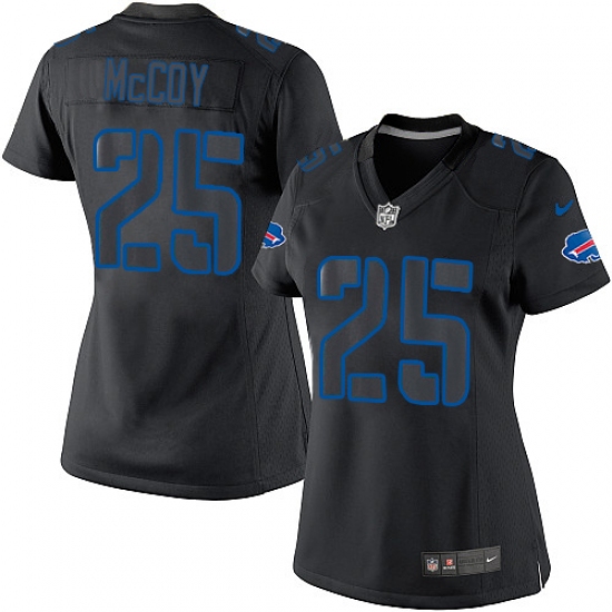 Women's Nike Buffalo Bills #25 LeSean McCoy Limited Black Impact NFL Jersey - Ujersey