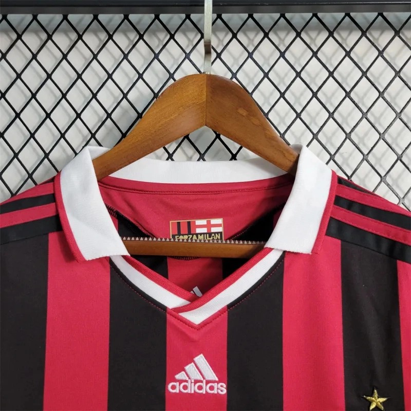 AC Milan Retro Soccer Jersey Home Custom Shirt 2009/10 - ujerseystore