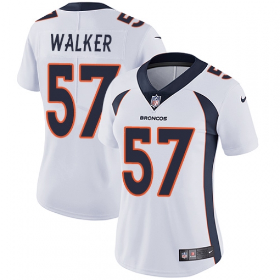 Women's Nike Denver Broncos #57 Demarcus Walker Elite White NFL Jersey - Ujersey