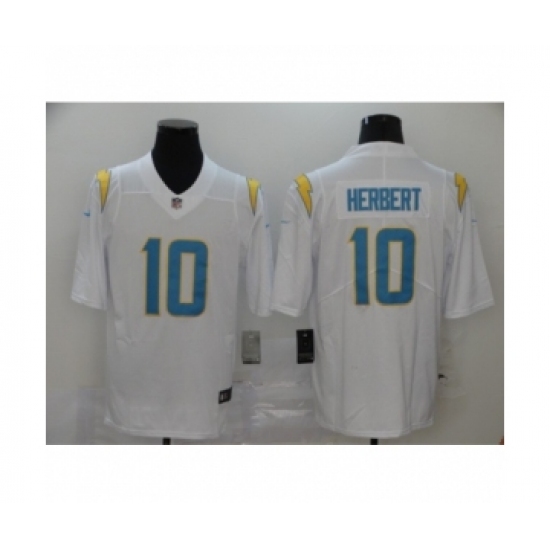 Los Angeles Chargers #10 Justin Herbert White 2020 NFL Draft Vapor Limited Jersey - Ujersey