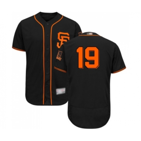 Men's San Francisco Giants #19 Tyler Austin Black Alternate Flex Base Authentic Collection Baseball Jersey - Ujersey