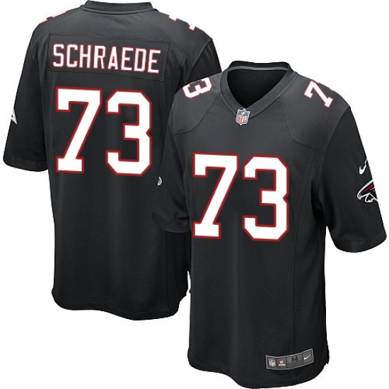 Men's Nike Atlanta Falcons #73 Ryan Schraeder Game Black Alternate NFL Jersey - Ujersey