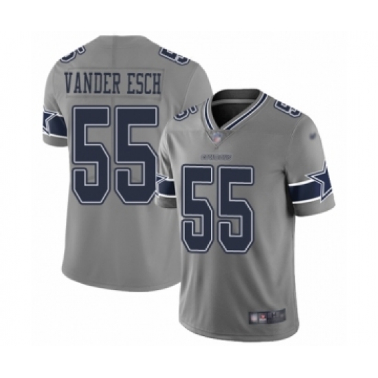 Men's Dallas Cowboys #55 Leighton Vander Esch Limited Gray Inverted Legend Football Jersey - Ujersey