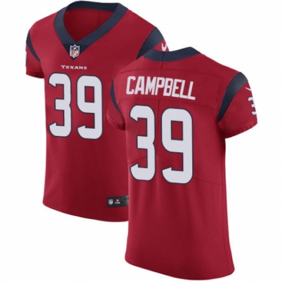 Men's Nike Houston Texans #39 Ibraheim Campbell Red Alternate Vapor Untouchable Elite Player NFL Jersey - Ujersey