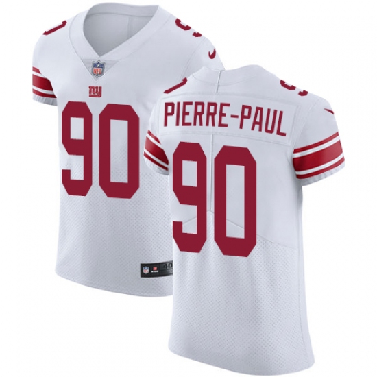 Men's Nike New York Giants #90 Jason Pierre-Paul White Vapor Untouchable Elite Player NFL Jersey - Ujersey