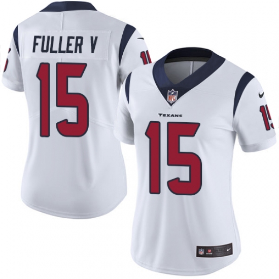 Women's Nike Houston Texans #15 Will Fuller V Elite White NFL Jersey - Ujersey