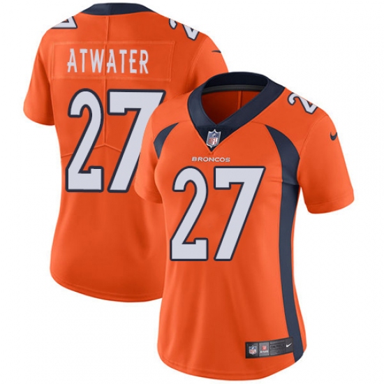 Women's Nike Denver Broncos #27 Steve Atwater Elite Orange Team Color NFL Jersey - Ujersey