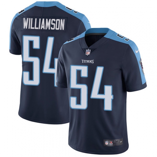 Youth Nike Tennessee Titans #54 Avery Williamson Navy Blue Alternate Vapor Untouchable Limited Player NFL Jersey - Ujersey