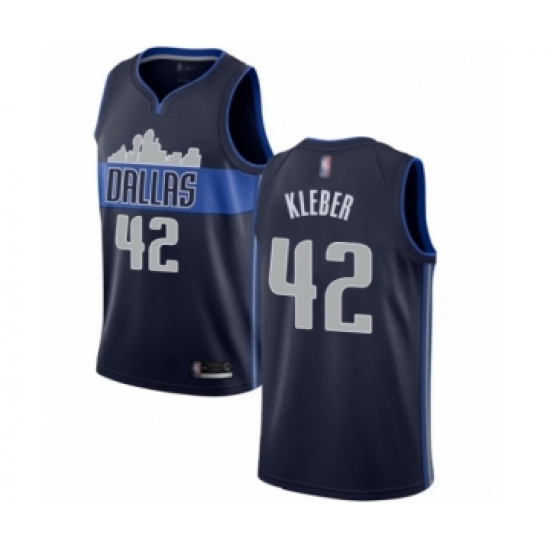 Women's Dallas Mavericks #42 Maxi Kleber Authentic Navy Blue Basketball Jersey Statement Edition - Ujersey