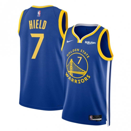 Men's Golden State Warriors #7 Buddy Hield Blue Icon Edition Stitched Basketball Jersey - Ujersey