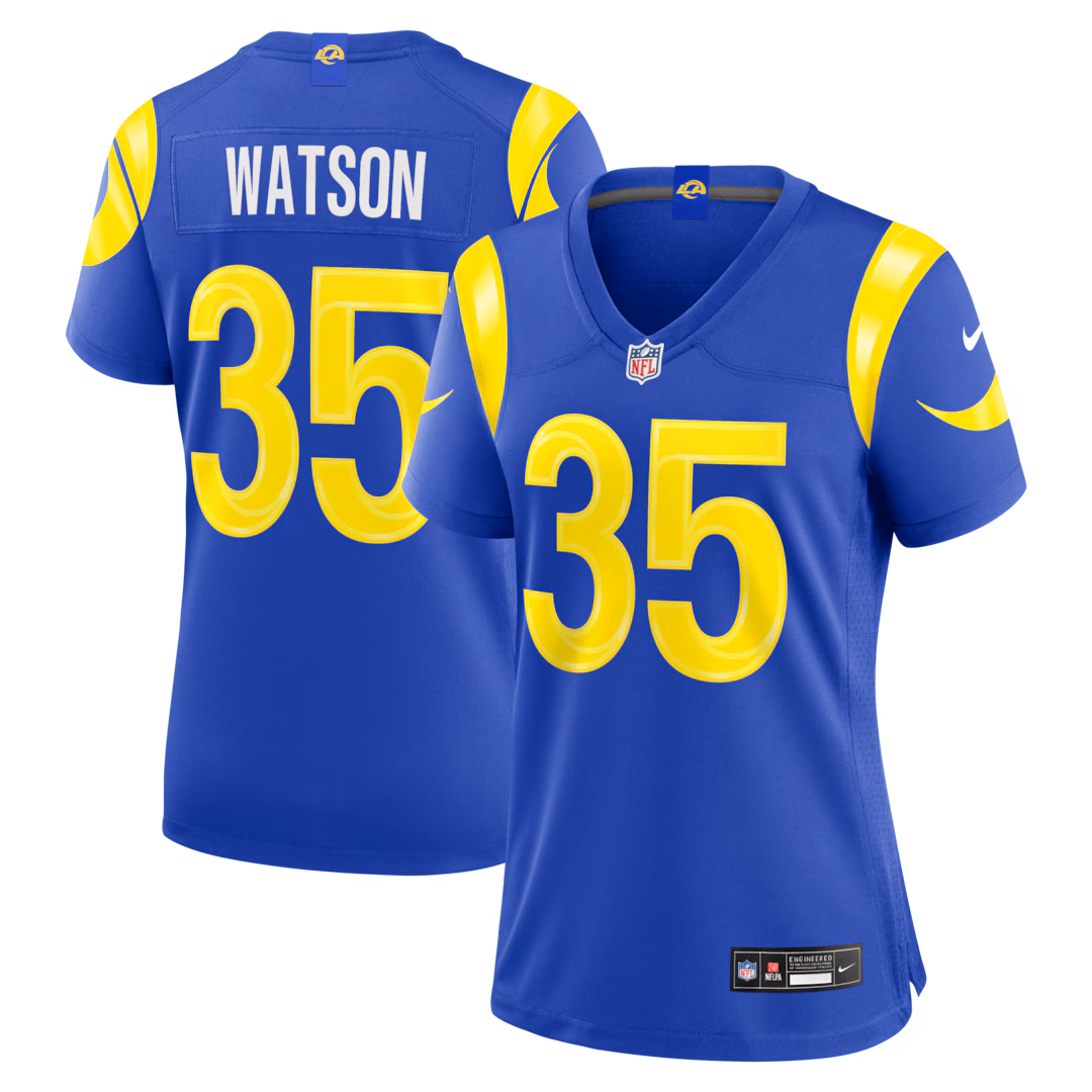 Women's Los Angeles Rams Jaylen Watson Nike Royal Team Game Jersey - Ujersey
