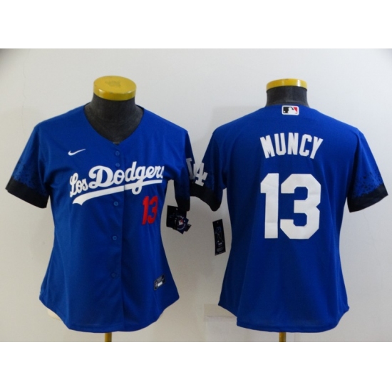 Women's Nike Los Angeles Dodgers #13 Max Muncy Blue City Player Jersey - Ujersey