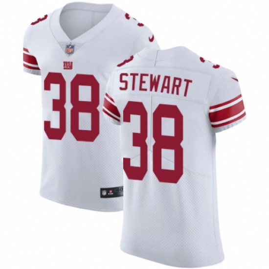 Men's Nike New York Giants #38 Jonathan Stewart White Vapor Untouchable Elite Player NFL Jersey - Ujersey