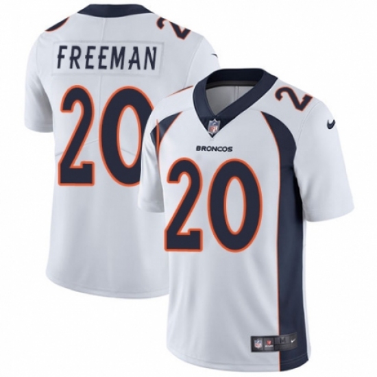 Youth Nike Denver Broncos #20 Royce Freeman White Vapor Untouchable Limited Player NFL Jersey - Ujersey