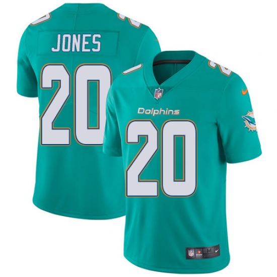 Youth Nike Miami Dolphins #20 Reshad Jones Elite Aqua Green Team Color NFL Jersey - Ujersey
