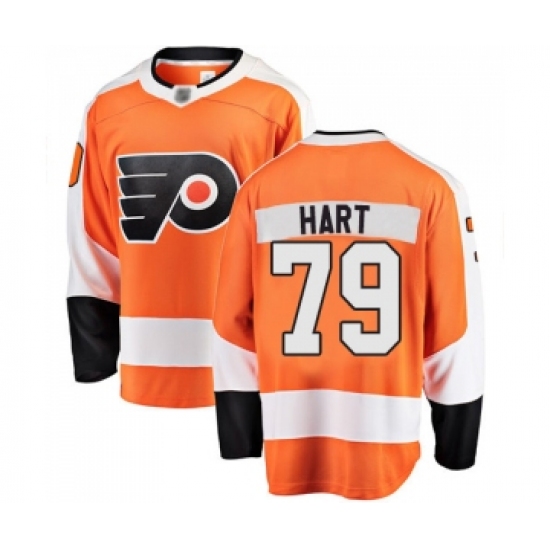 Youth Philadelphia Flyers #79 Carter Hart Fanatics Branded Orange Home Breakaway Hockey Jersey - Ujersey