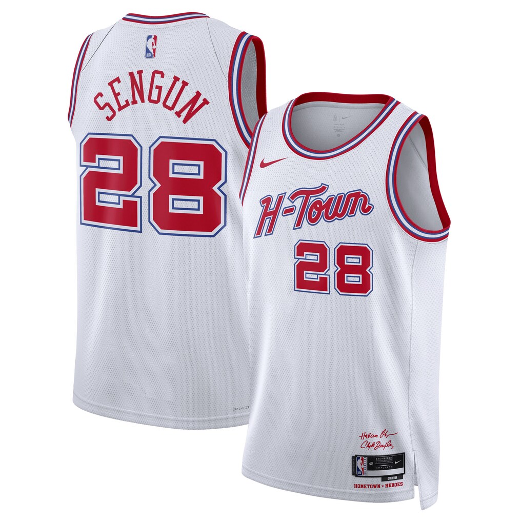 Unisex Houston Rockets Alperen Şengün Nike White 2025/26 Swingman Jersey - City Edition - Ujersey Shop